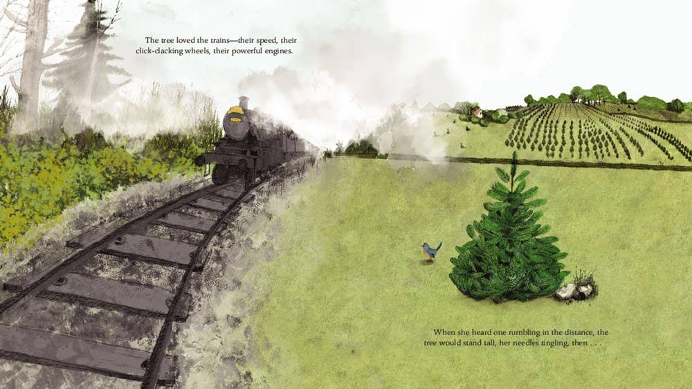 The Christmas Tree Who Loved Trains by Annie Silvestro - HarperCollins Book sold by Rosebud & Jo