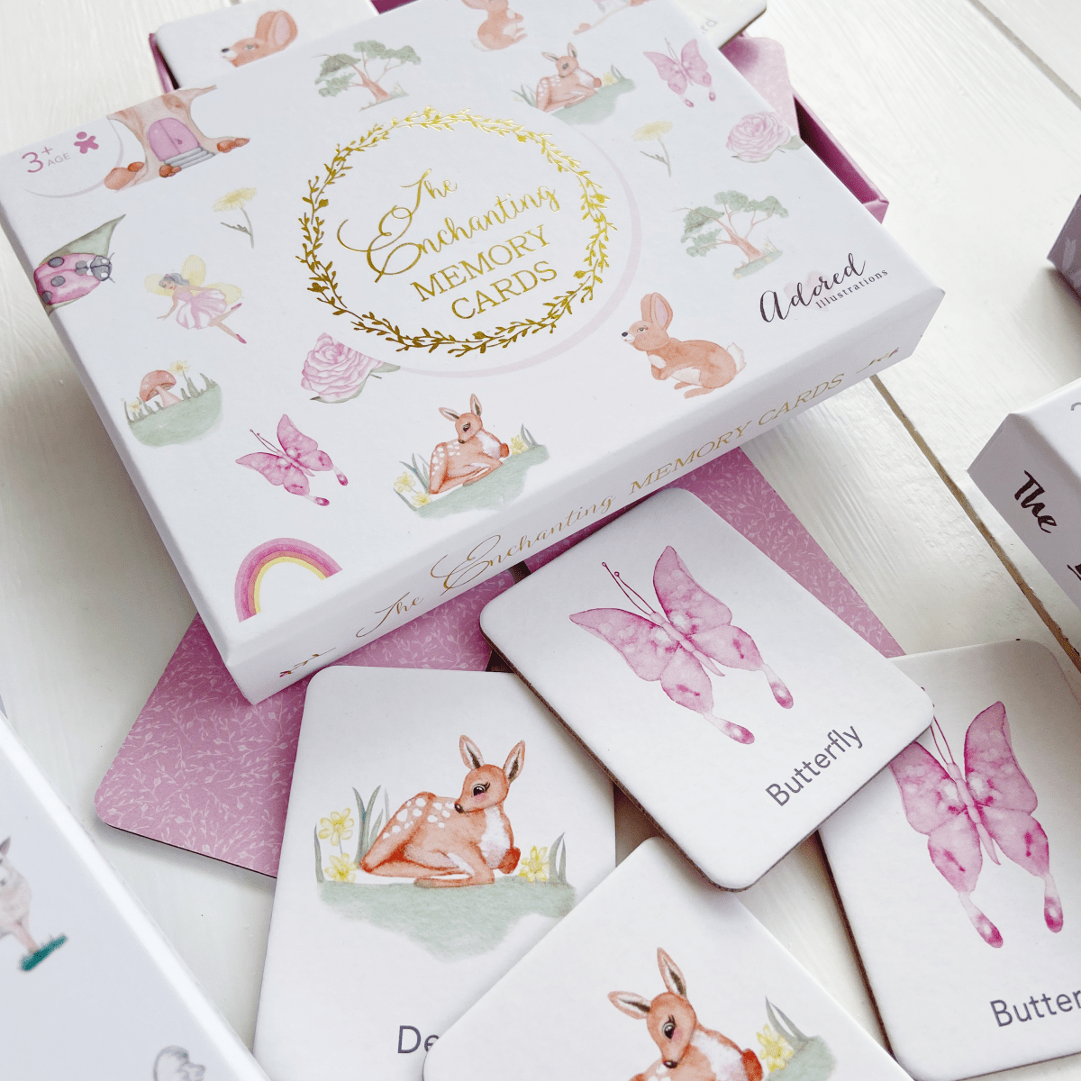 The Enchanting Memory Card Game - Adored Illustrations sold by Rosebud & Jo