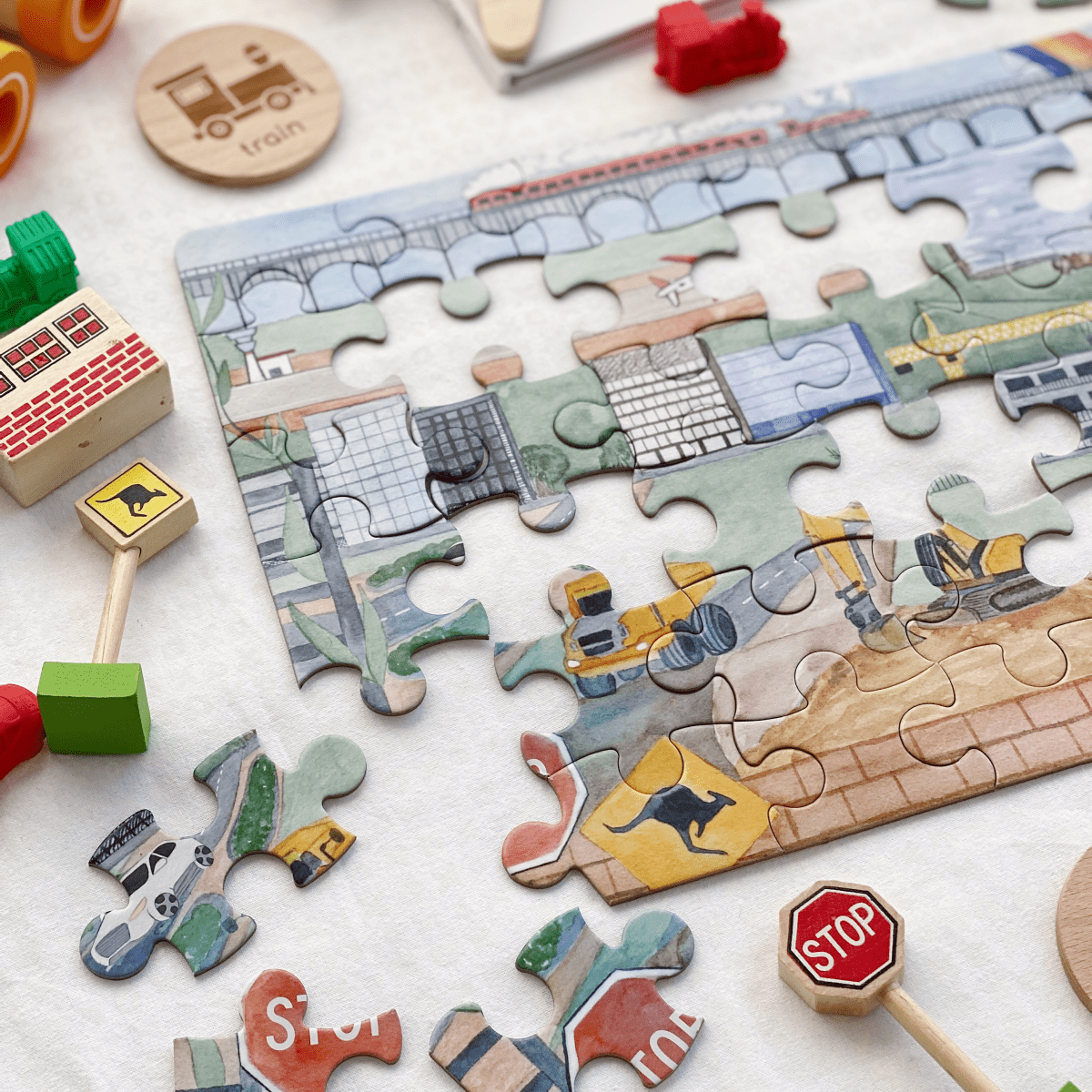 The Incredible Puzzle - Adored Illustrations Puzzle sold by Rosebud & Jo