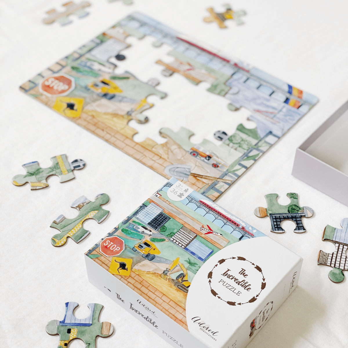 The Incredible Puzzle - Adored Illustrations Puzzle sold by Rosebud & Jo