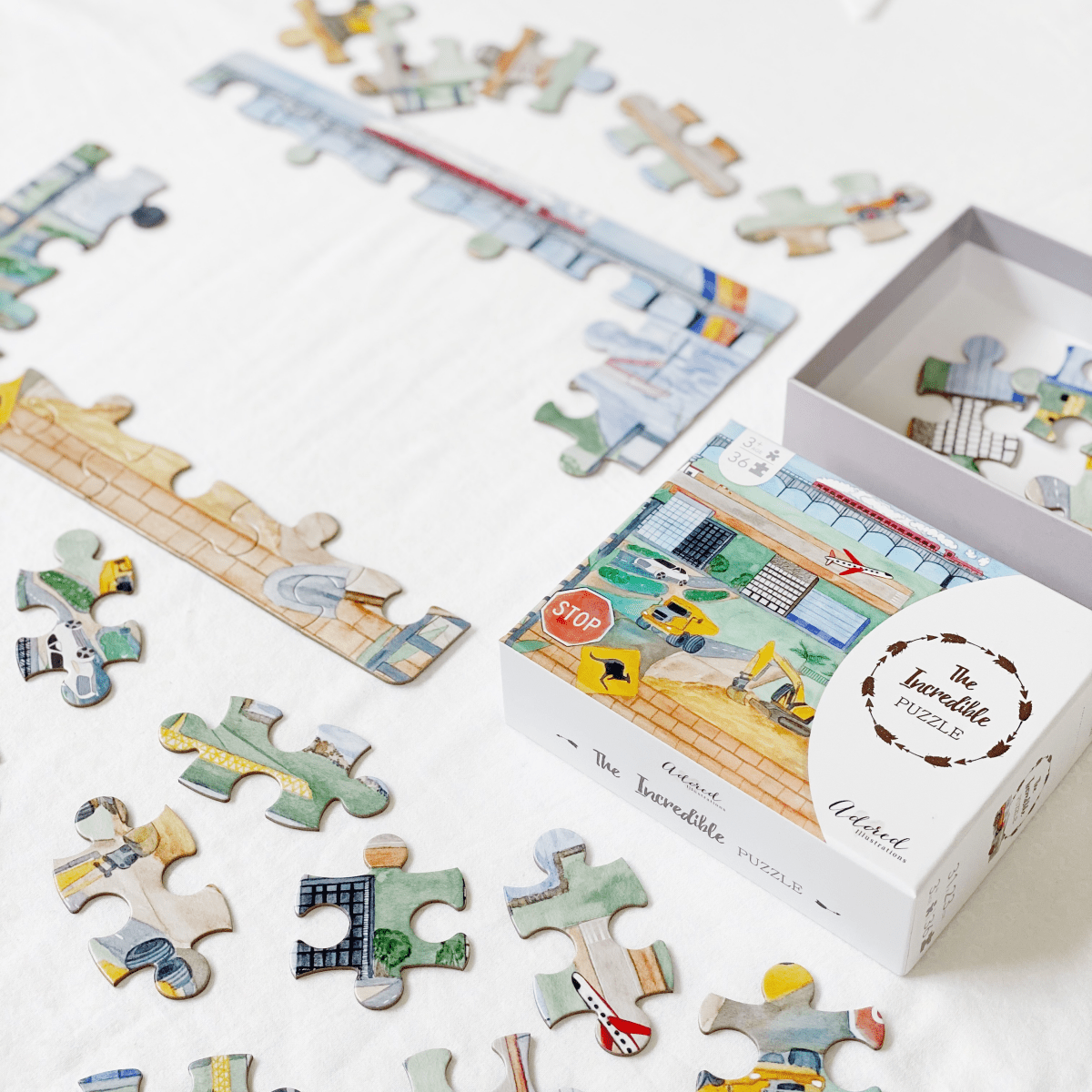 The Incredible Puzzle - Adored Illustrations Puzzle sold by Rosebud & Jo
