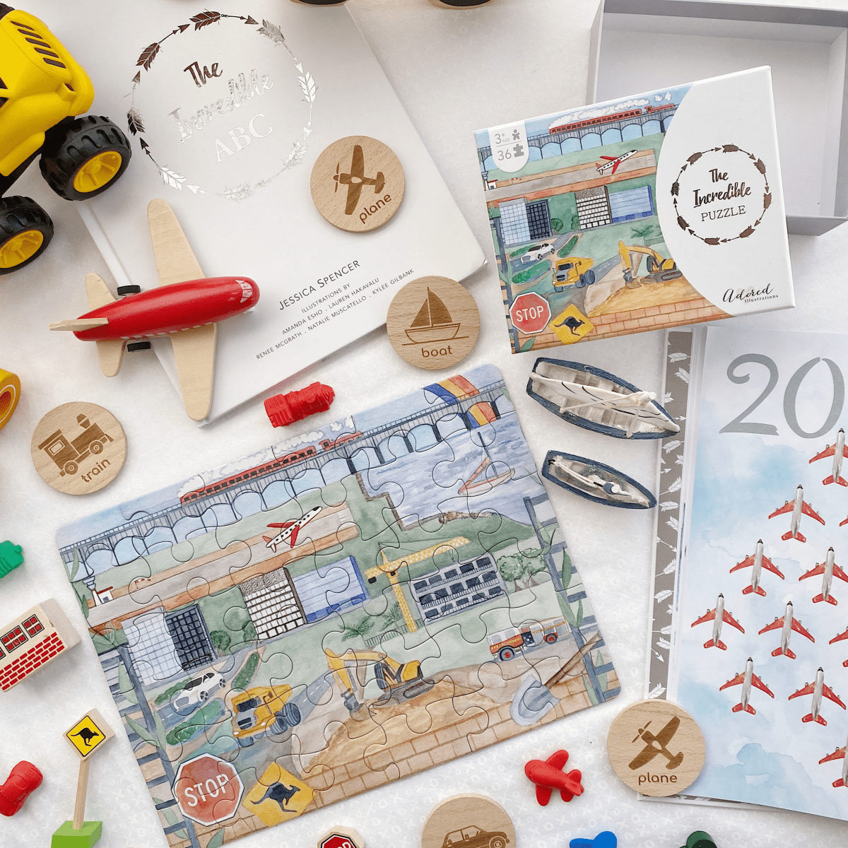 The Incredible Puzzle - Adored Illustrations Puzzle sold by Rosebud & Jo