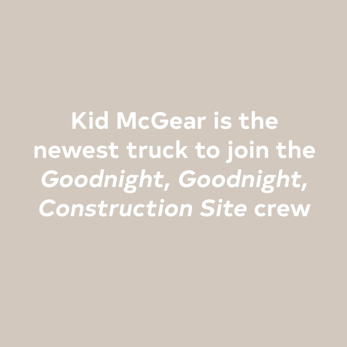 Three Cheers for Kid McGear! - Chronicle Books Books sold by Rosebud & Jo