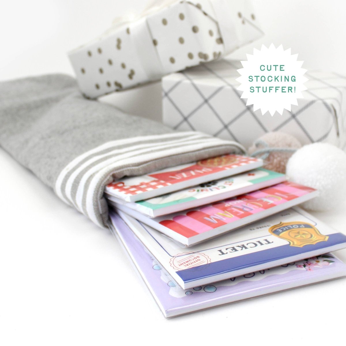 Tiny Town™ Play Notepad - Pizza Shop - Inklings Paperie Toy sold by Rosebud & Jo