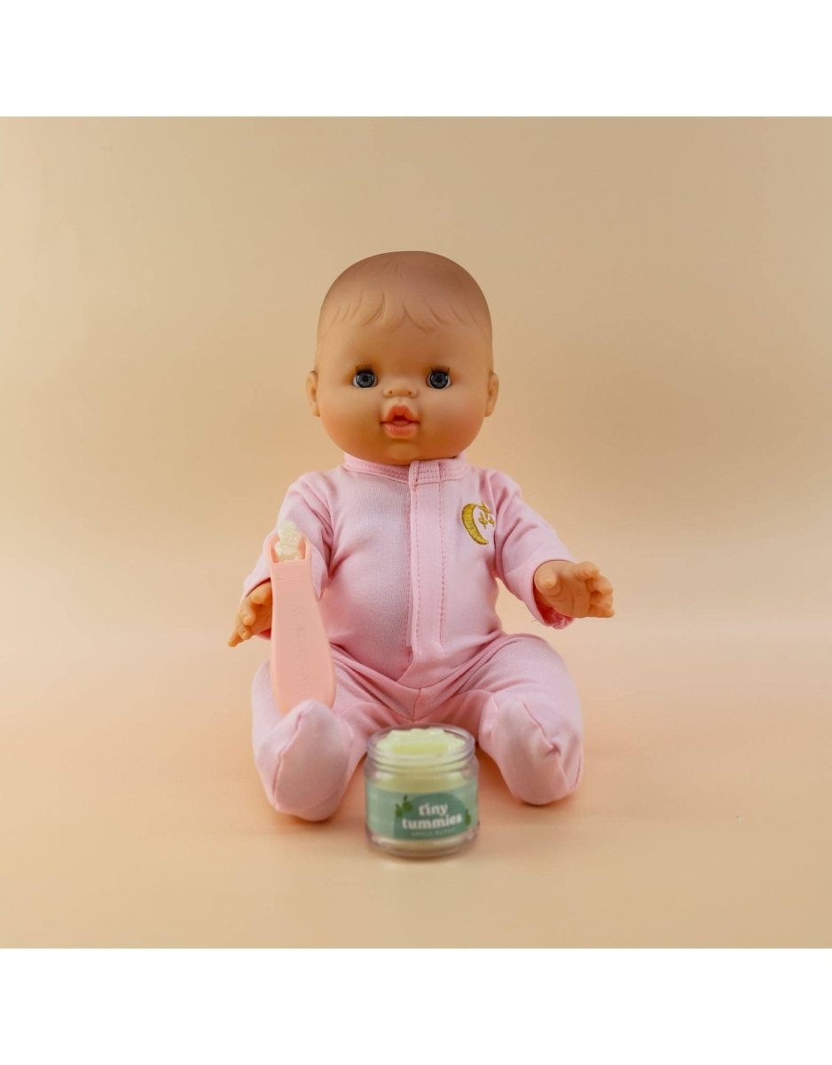 Tiny Tummies Apple Puree Doll Jar & Spoon Set - Tiny Harlow - North America Toys sold by Rosebud & Jo