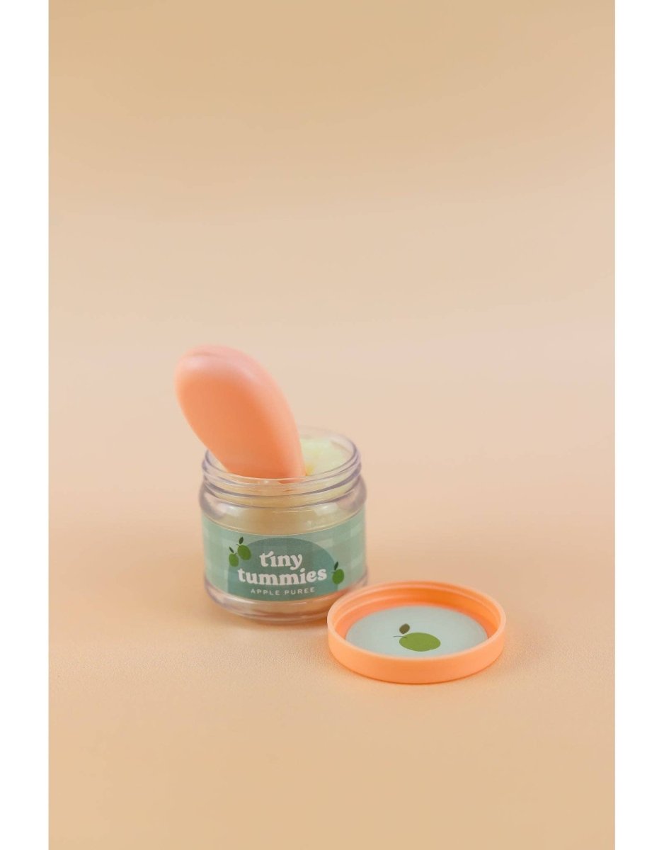 Tiny Tummies Apple Puree Doll Jar & Spoon Set - Tiny Harlow - North America Toys sold by Rosebud & Jo