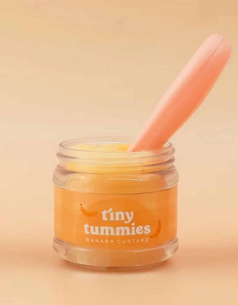 Tiny Tummies Banana Food Jar & Spoon Set - Tiny Harlow - North America Toys sold by Rosebud & Jo