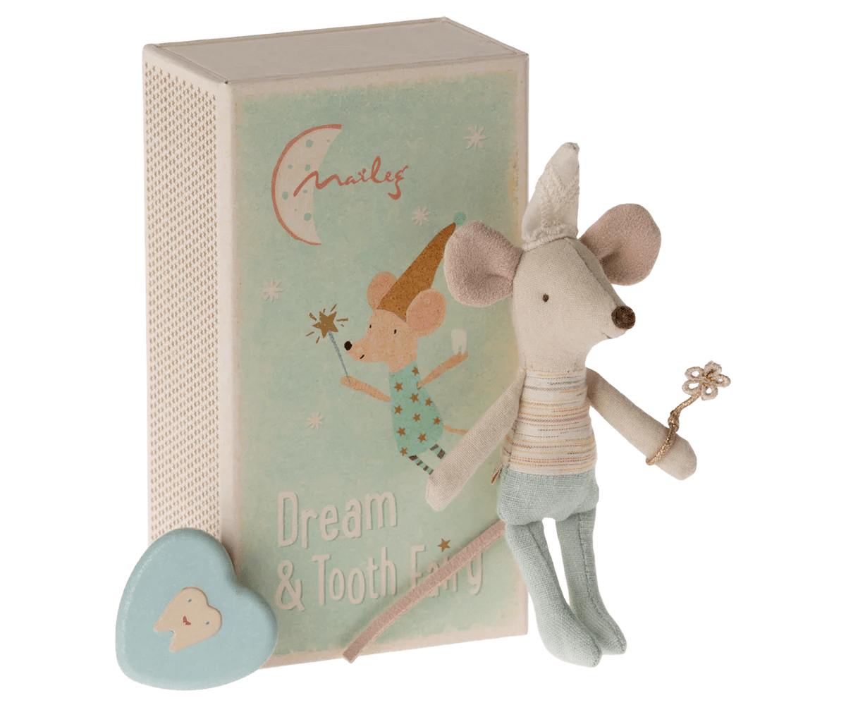 Tooth Fairy Mouse, Little Brother in Match Box - Maileg Toy sold by Rosebud & Jo
