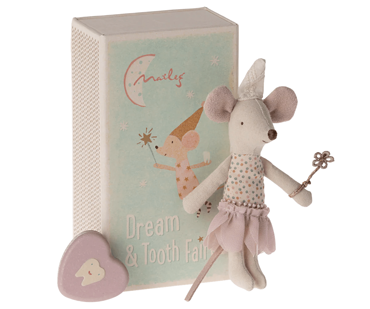 Tooth Fairy Mouse, Little Sister in Match Box - Maileg Toy sold by Rosebud & Jo