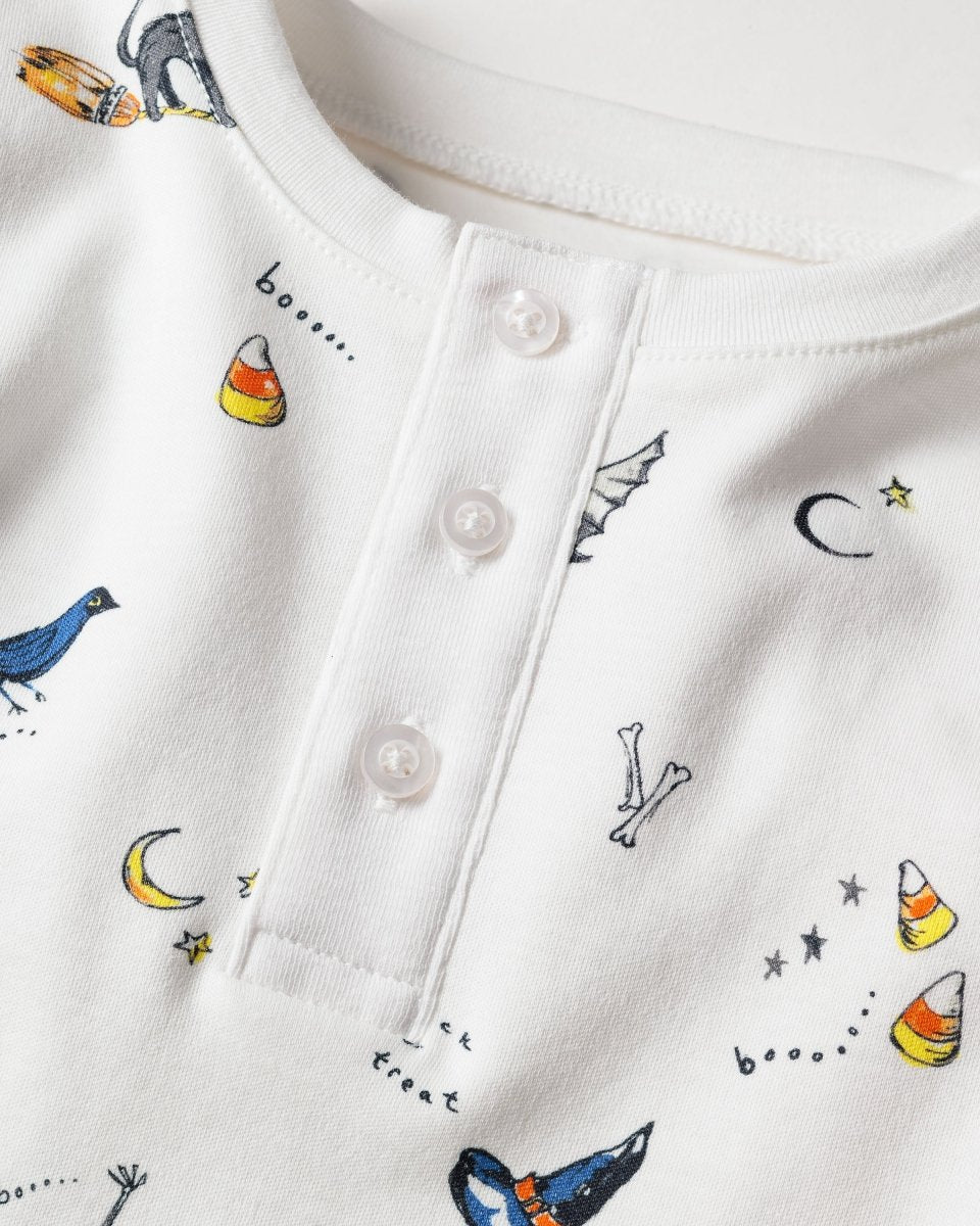 Trick or Treat Pajamas - Petite Plum Baby & Toddler Clothing sold by Rosebud & Jo