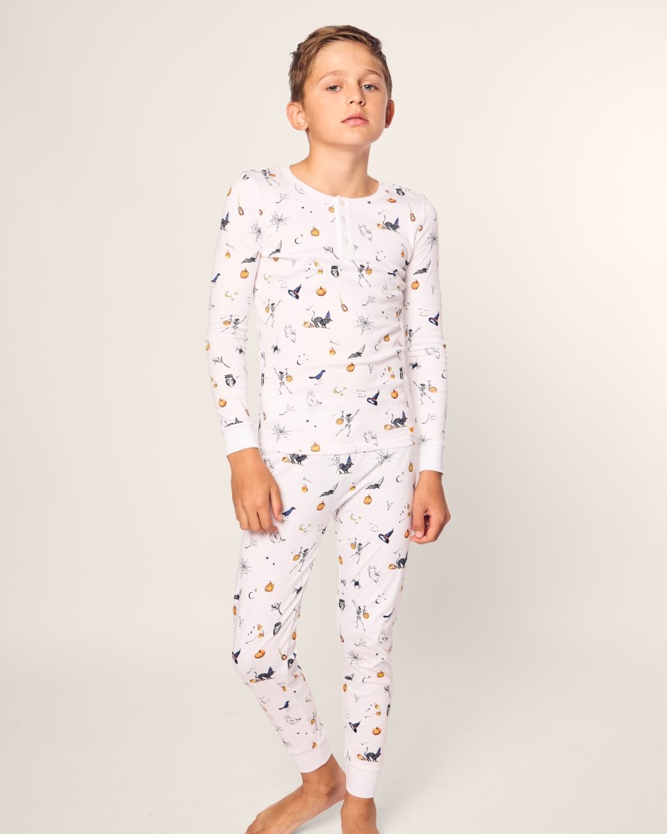 Trick or Treat Pajamas - Petite Plum Baby & Toddler Clothing sold by Rosebud & Jo