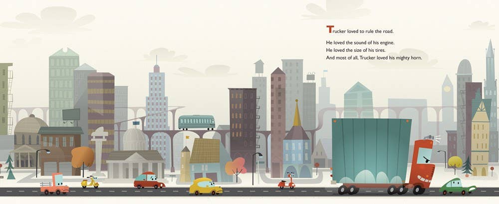 Trucker and Train – Board Book About Bullying, Kindness & Teamwork by Hannah Stark - HarperCollins Book sold by Rosebud & Jo
