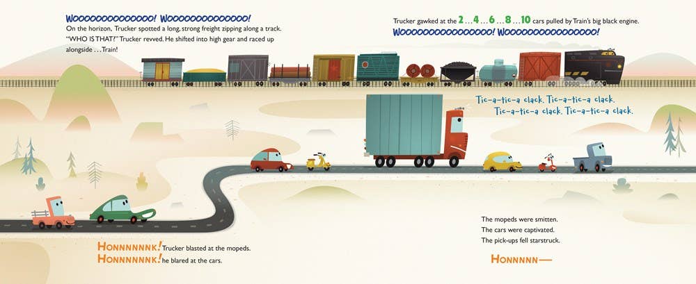 Trucker and Train – Board Book About Bullying, Kindness & Teamwork by Hannah Stark - HarperCollins Book sold by Rosebud & Jo