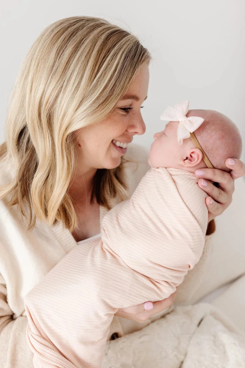 Tulle Bow Headband - Blush - Lou Lou & Company Hair Accessories sold by Rosebud & Jo