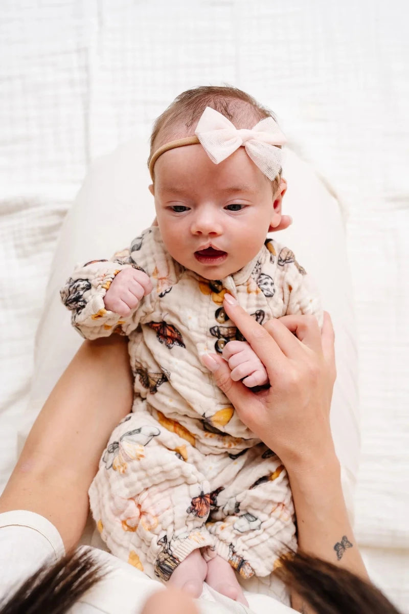 Tulle Bow Headband - Blush - Lou Lou & Company Hair Accessories sold by Rosebud & Jo