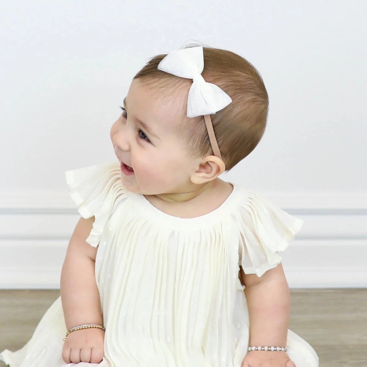Tulle Bow Headband - Ivory - Lou Lou & Company Hair Accessories sold by Rosebud & Jo