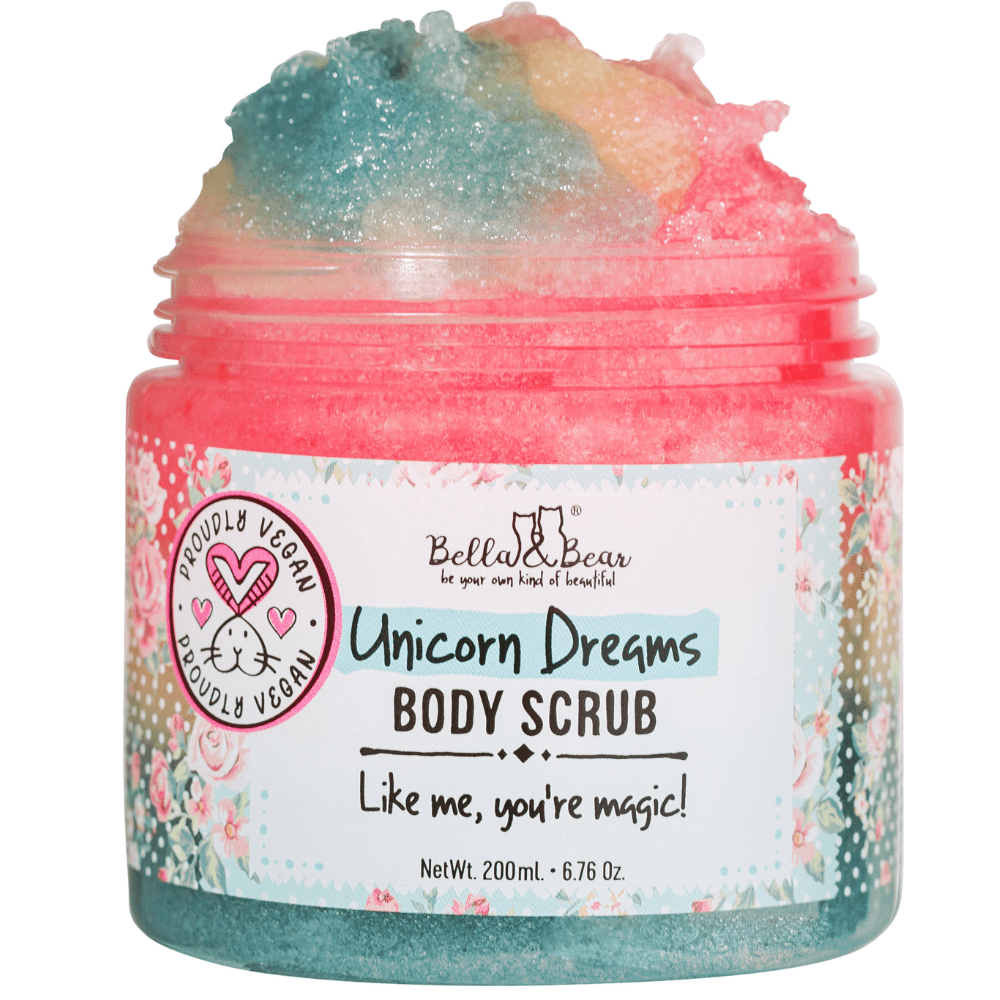 Unicorn Dreams 3 - in - 1 Body Scrub, Wash & Moisturize Vegan & Cruelty - Free - Bella & Bear Skincare sold by Rosebud & Jo