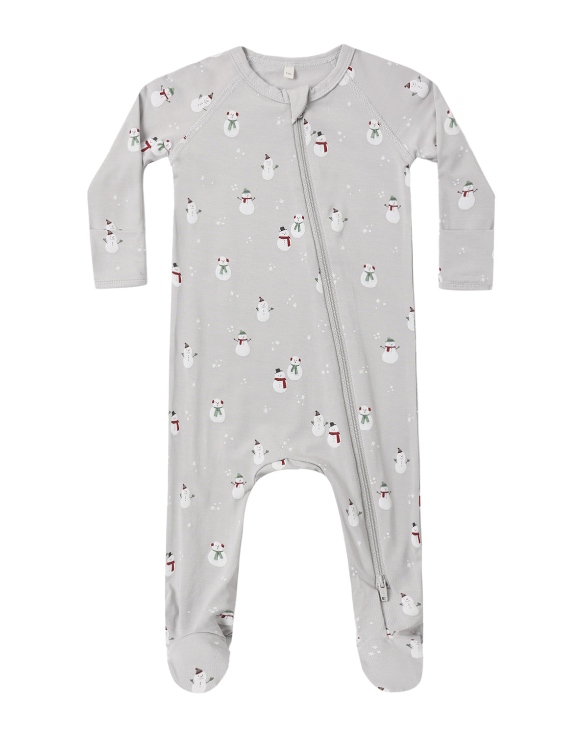 Bamboo Zip Footie || Snowman