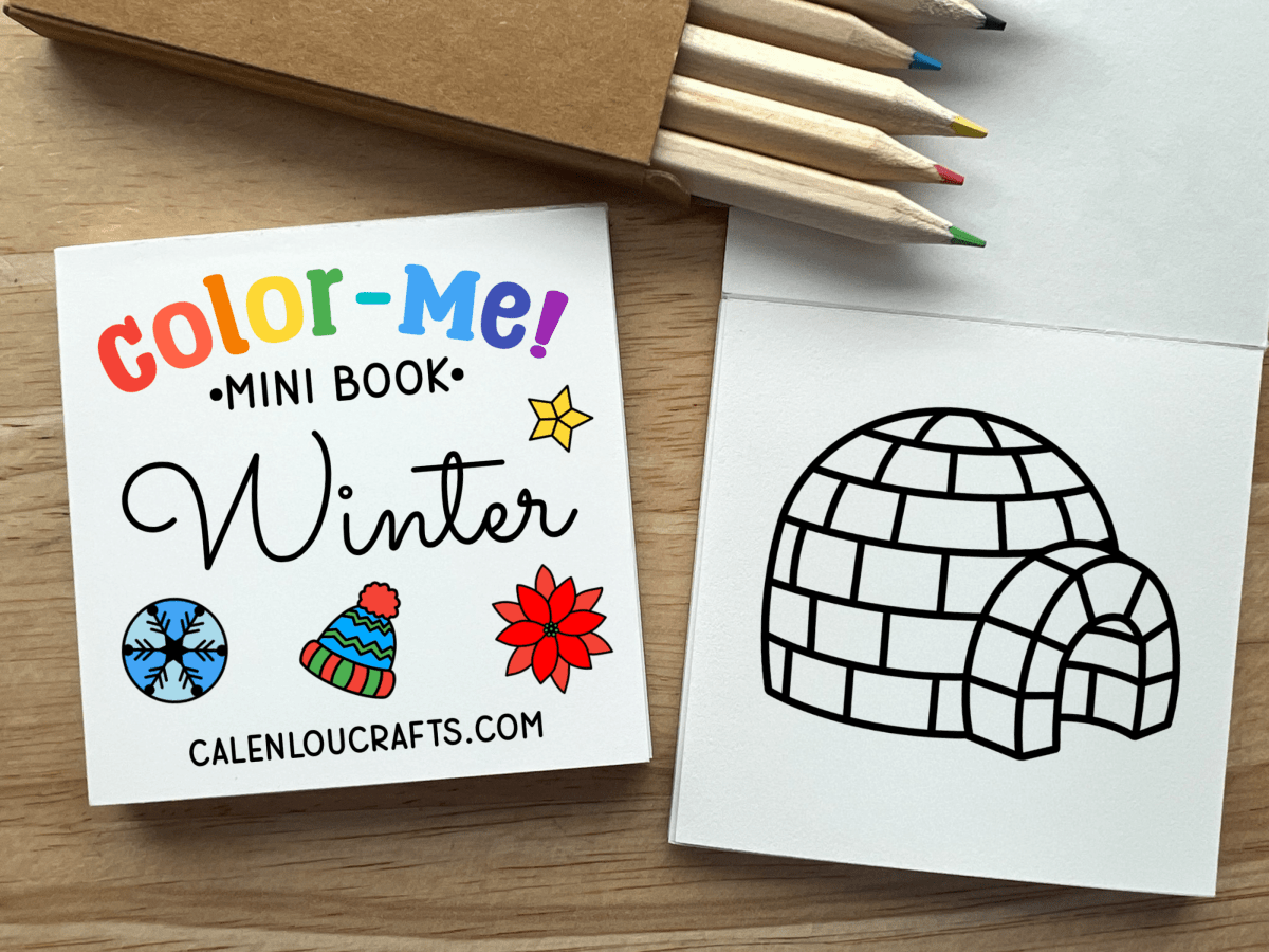 Winter Mini Coloring Book - Calenlou Crafts Arts & Crafts sold by Rosebud & Jo