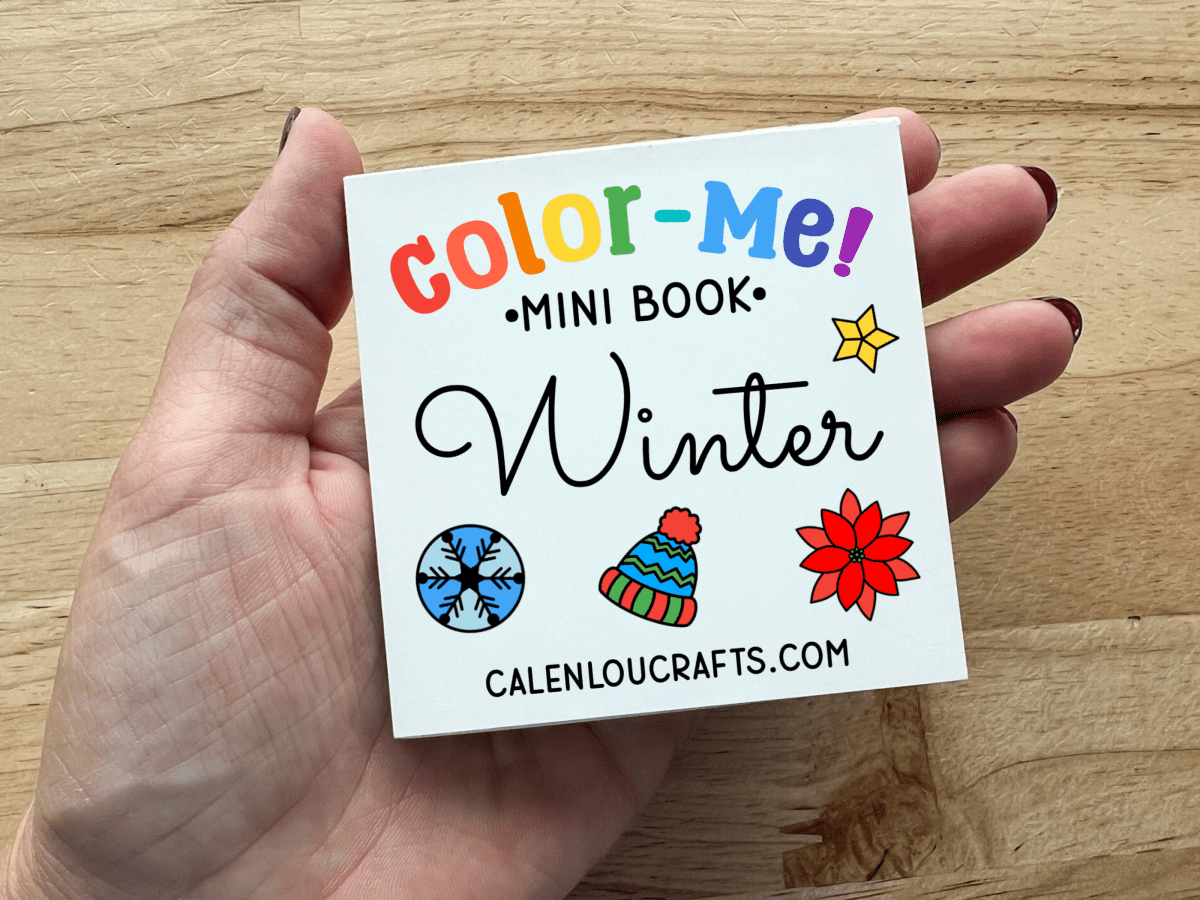 Winter Mini Coloring Book - Calenlou Crafts Arts & Crafts sold by Rosebud & Jo