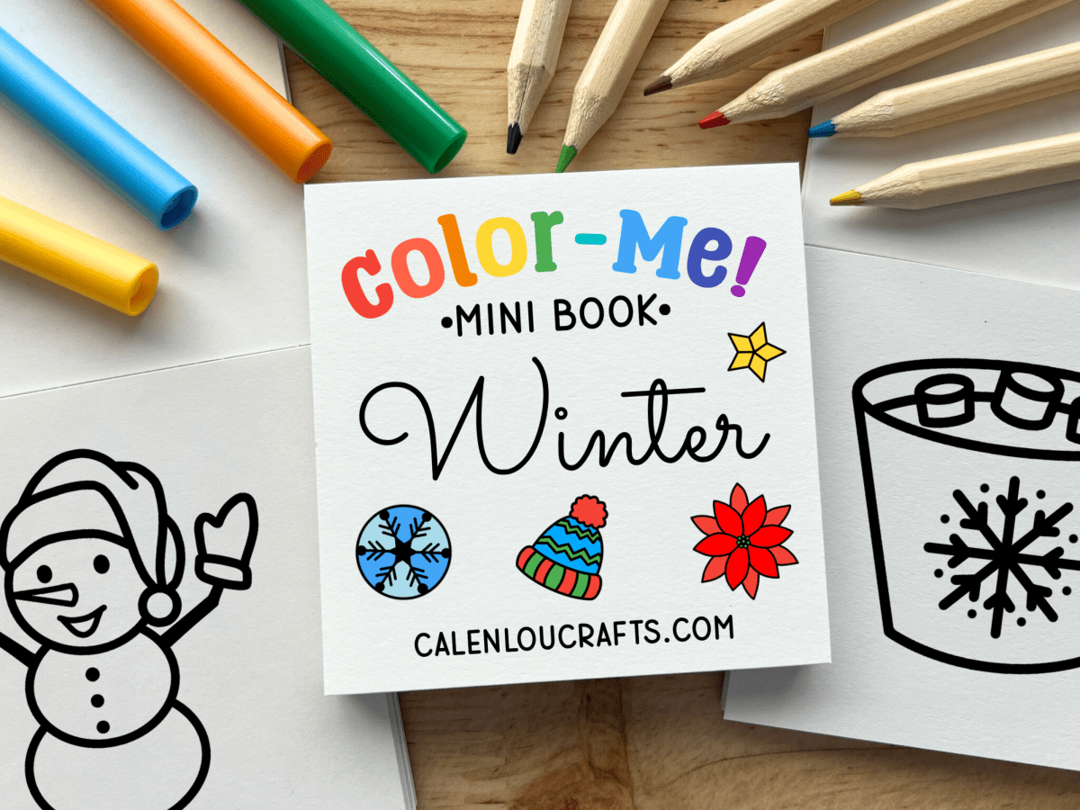 Winter Mini Coloring Book - Calenlou Crafts Arts & Crafts sold by Rosebud & Jo