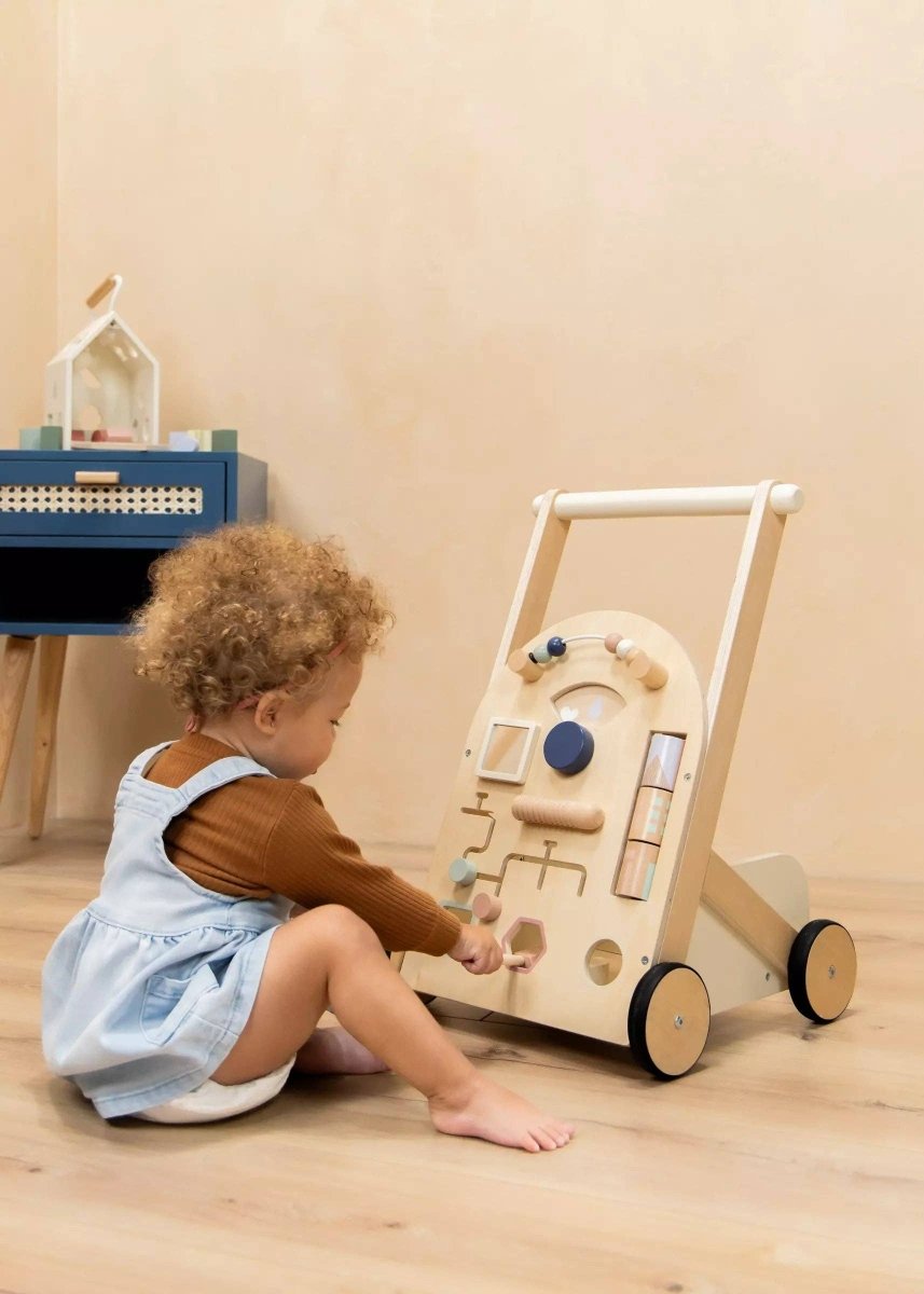 Wooden Activity Walker - Coco Village Toys sold by Rosebud & Jo