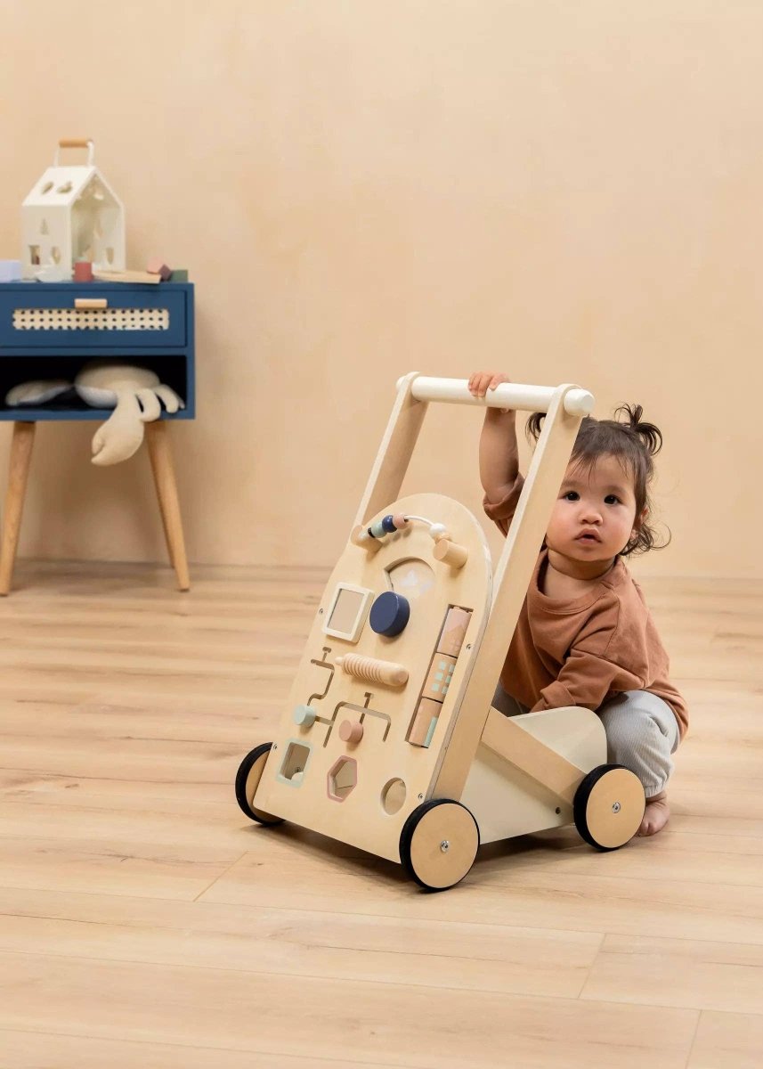 Wooden Activity Walker - Coco Village Toys sold by Rosebud & Jo