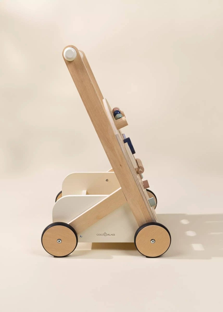 Wooden Activity Walker - Coco Village Toys sold by Rosebud & Jo