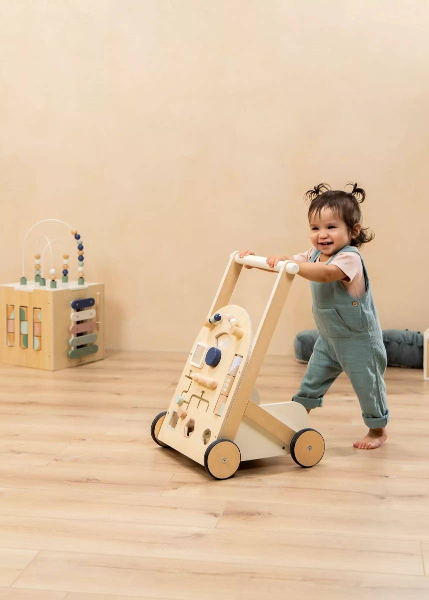 Wooden Activity Walker - Coco Village Toys sold by Rosebud & Jo