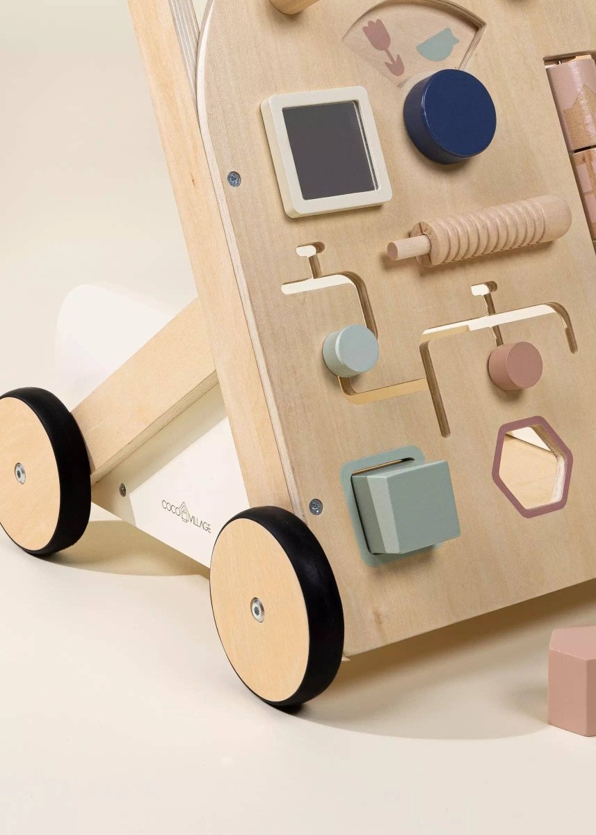 Wooden Activity Walker - Coco Village Toys sold by Rosebud & Jo