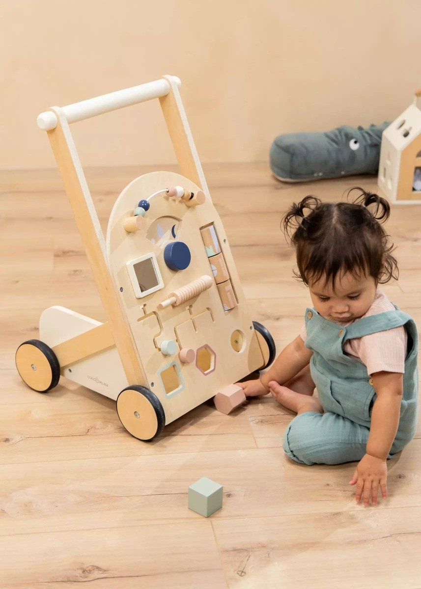 Wooden Activity Walker - Coco Village Toys sold by Rosebud & Jo