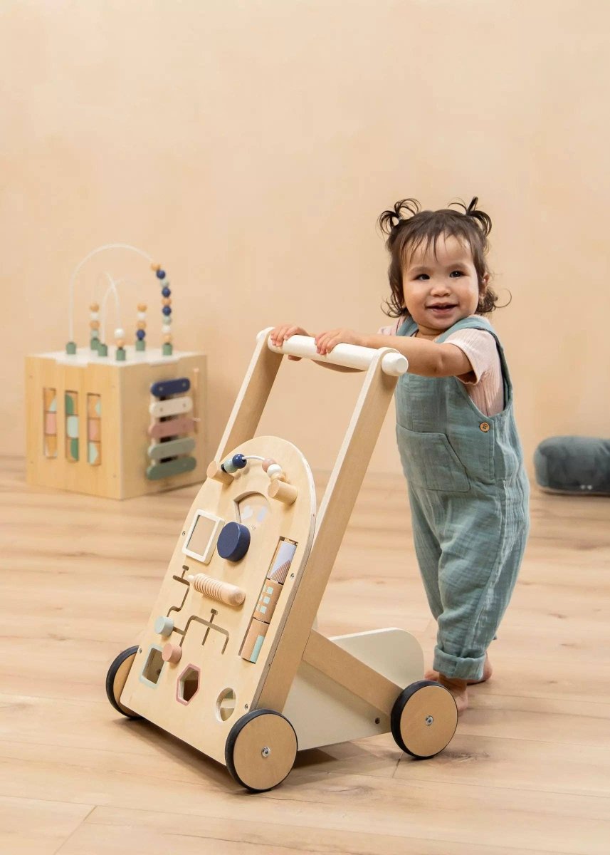 Wooden Activity Walker - Coco Village Toys sold by Rosebud & Jo