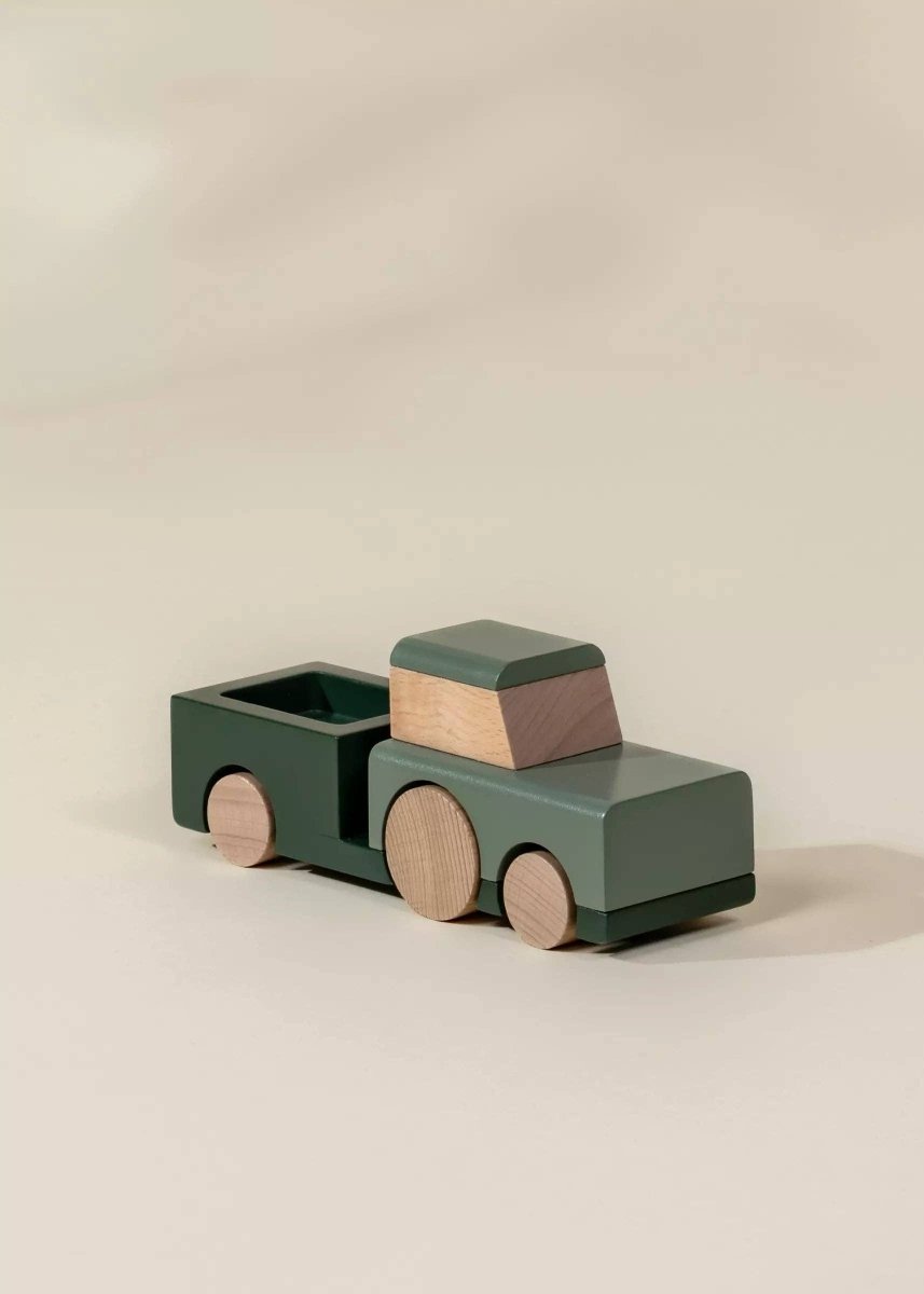 Wooden Vehicle - Farm Tractor - Coco Village Toys sold by Rosebud & Jo