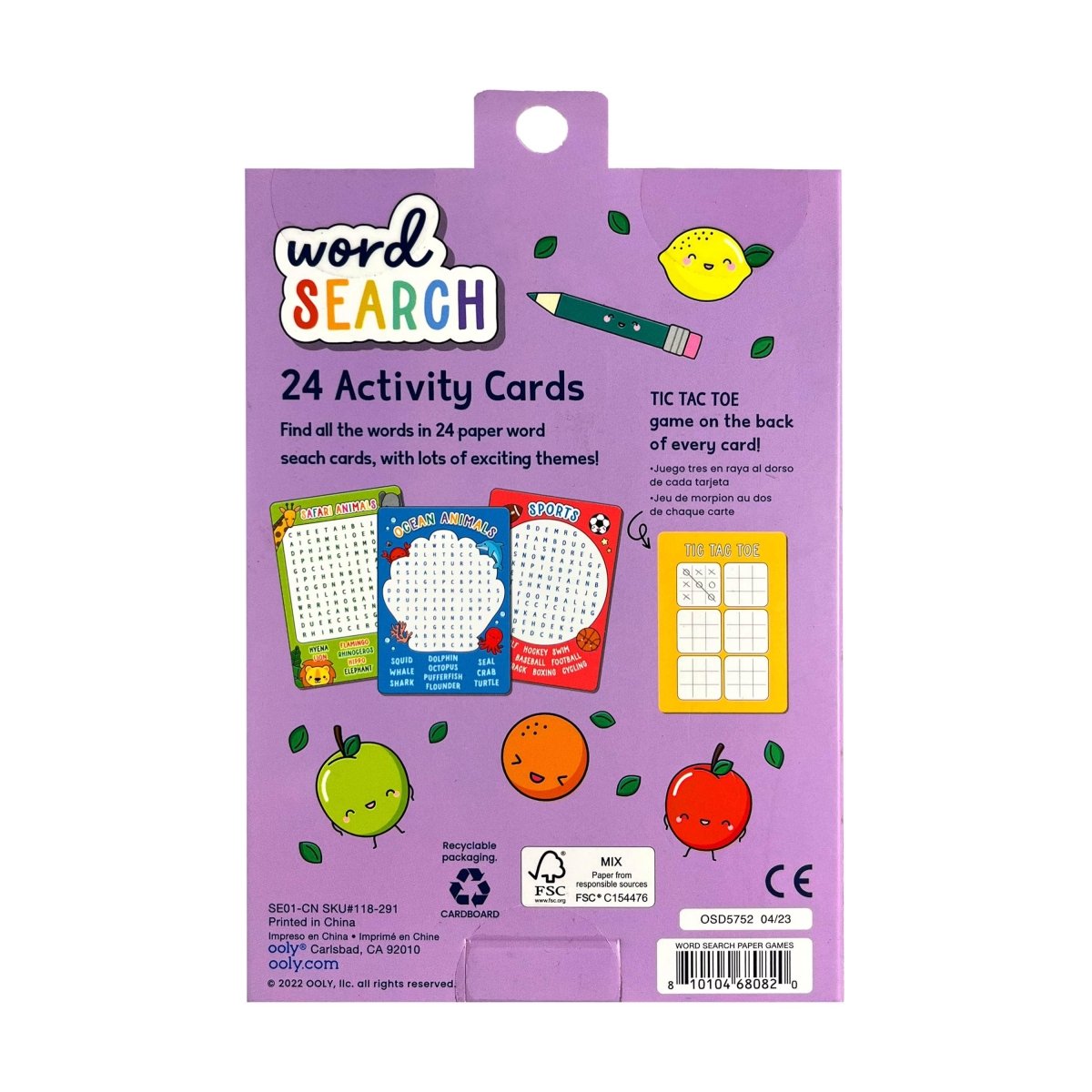 Word Search Activity Cards - OOLY Toy sold by Rosebud & Jo