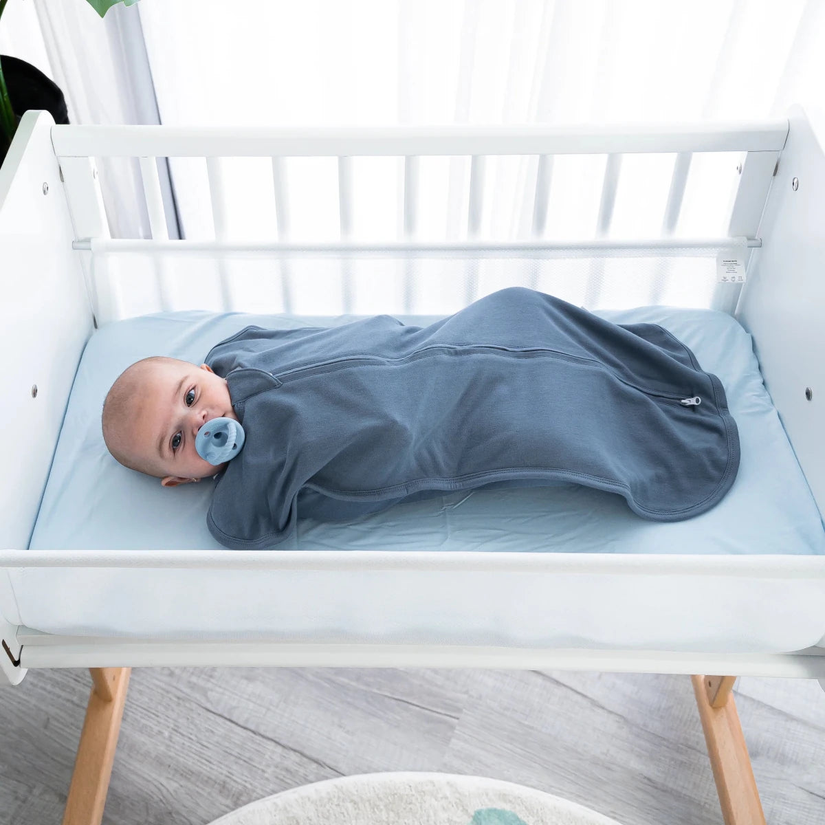 Zipper Swaddle Blankets in Nomadic Blue, Azul - Comfy Cubs Swaddles sold by Rosebud & Jo