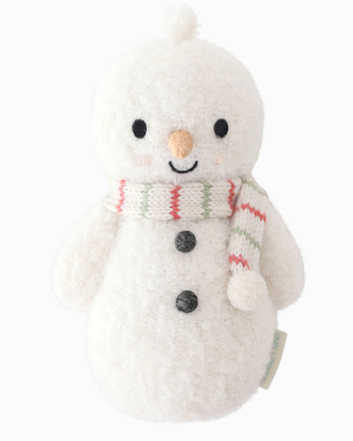 Baby Snowman with Peppermint Scarf