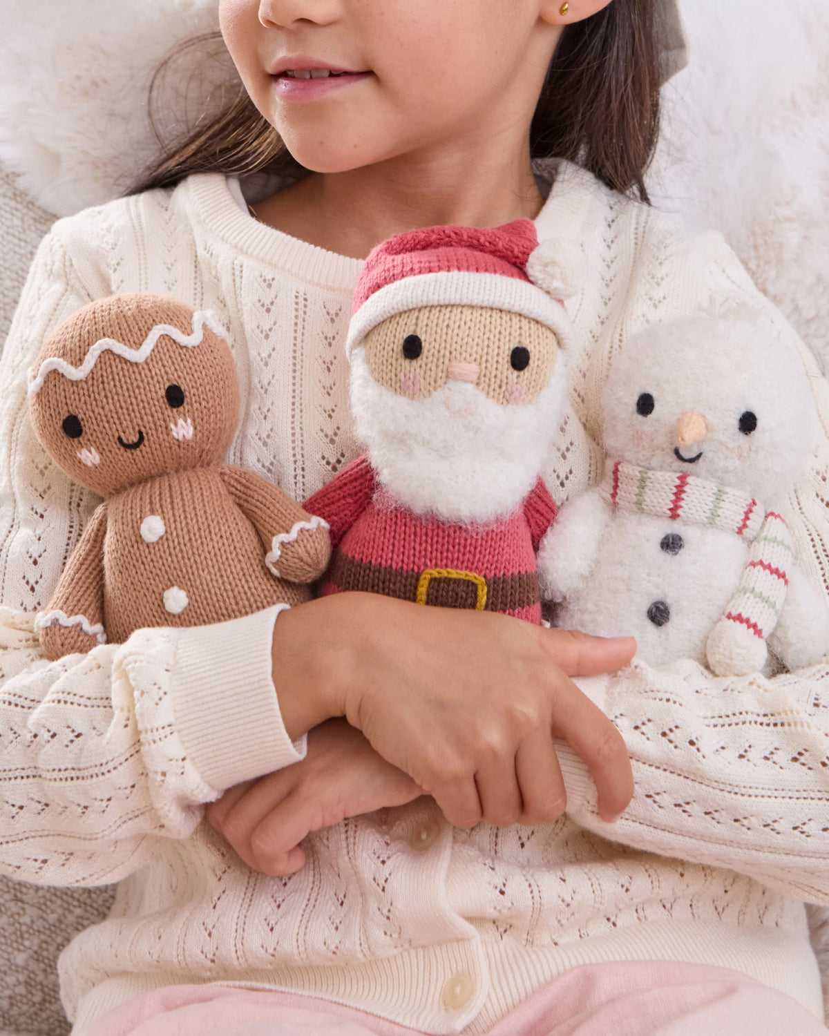 Baby Snowman with Peppermint Scarf