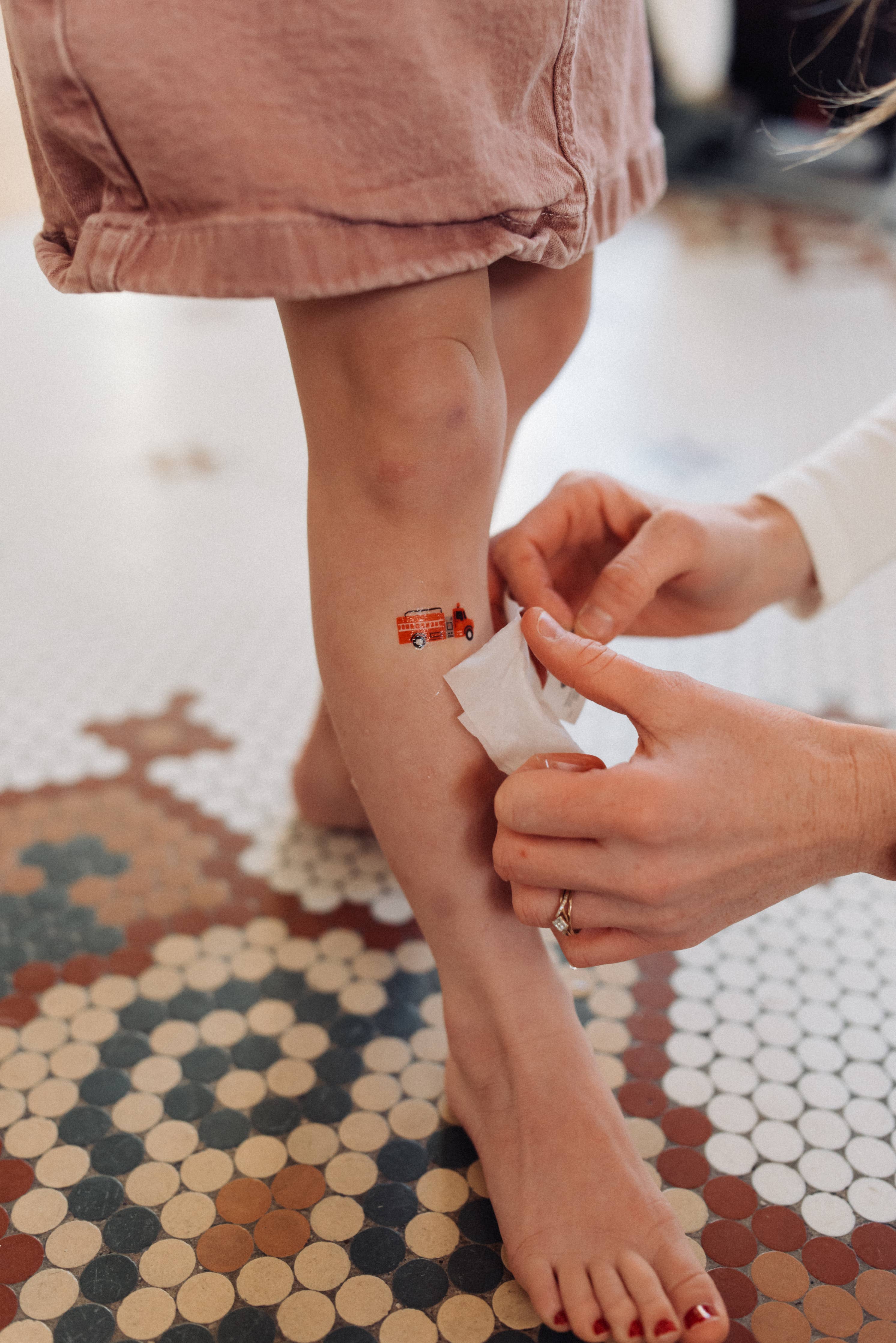 Firetruck Parade Temporary Tattoos