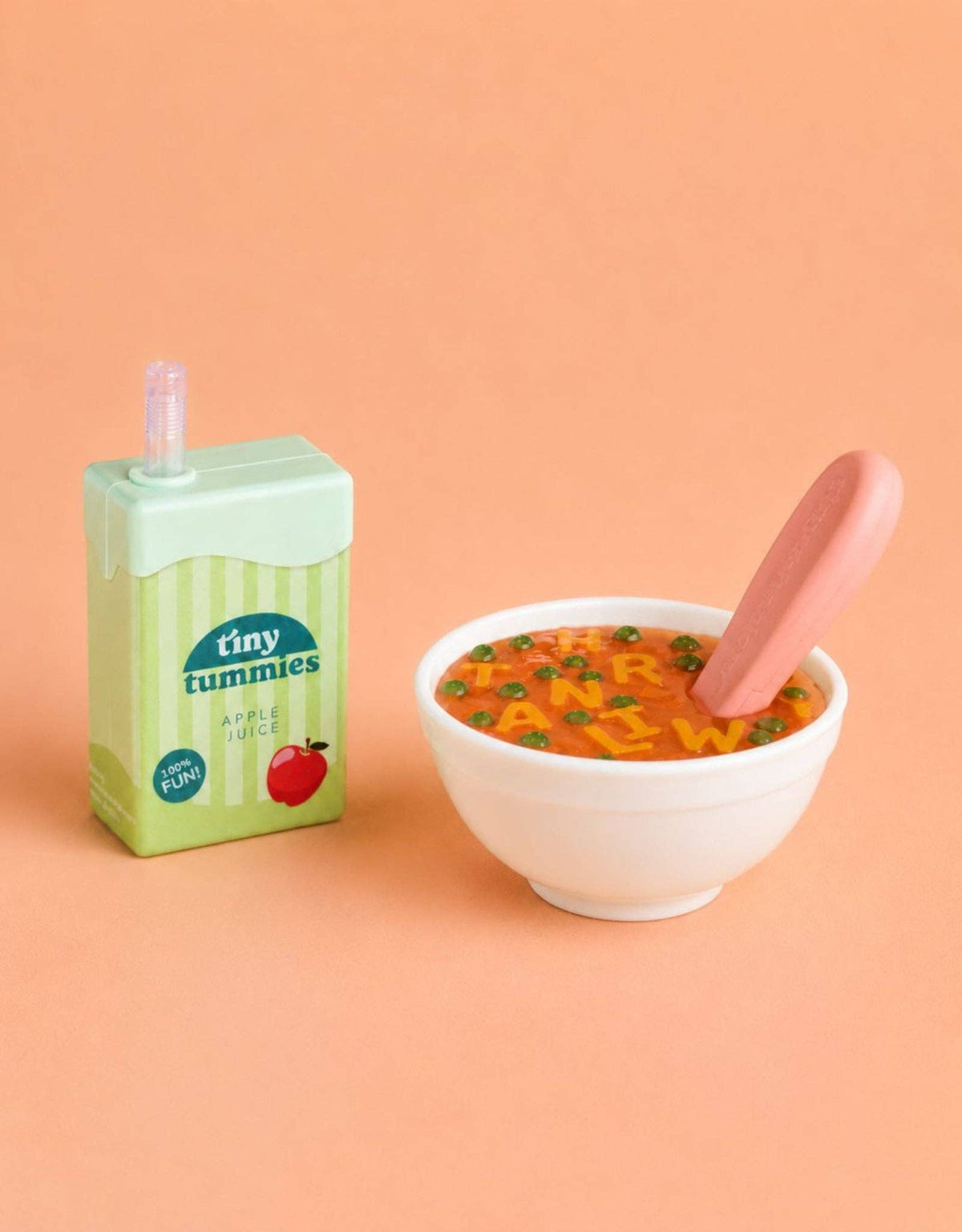 Tiny Tummies Set - Alphabet Soup Bowl and Juice Box