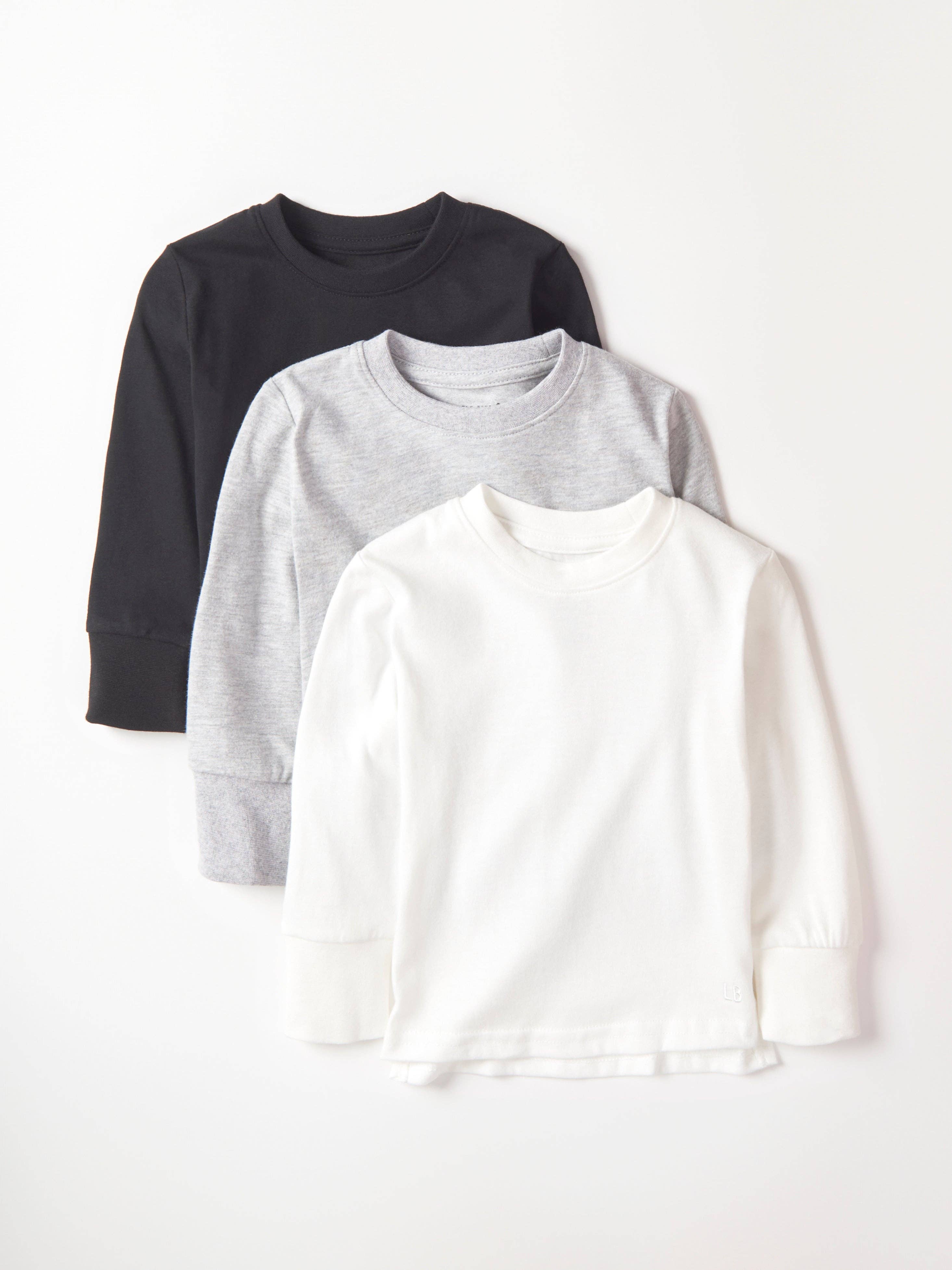 Long Sleeve Elevated Tee 3-Pack