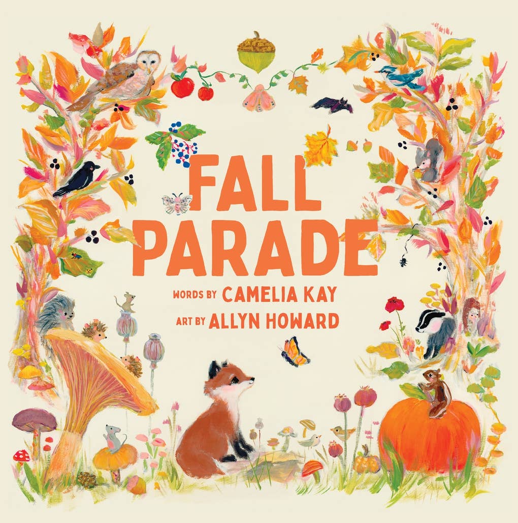 Book cover of 'Fall Parade' with autumn-themed illustrations and text.