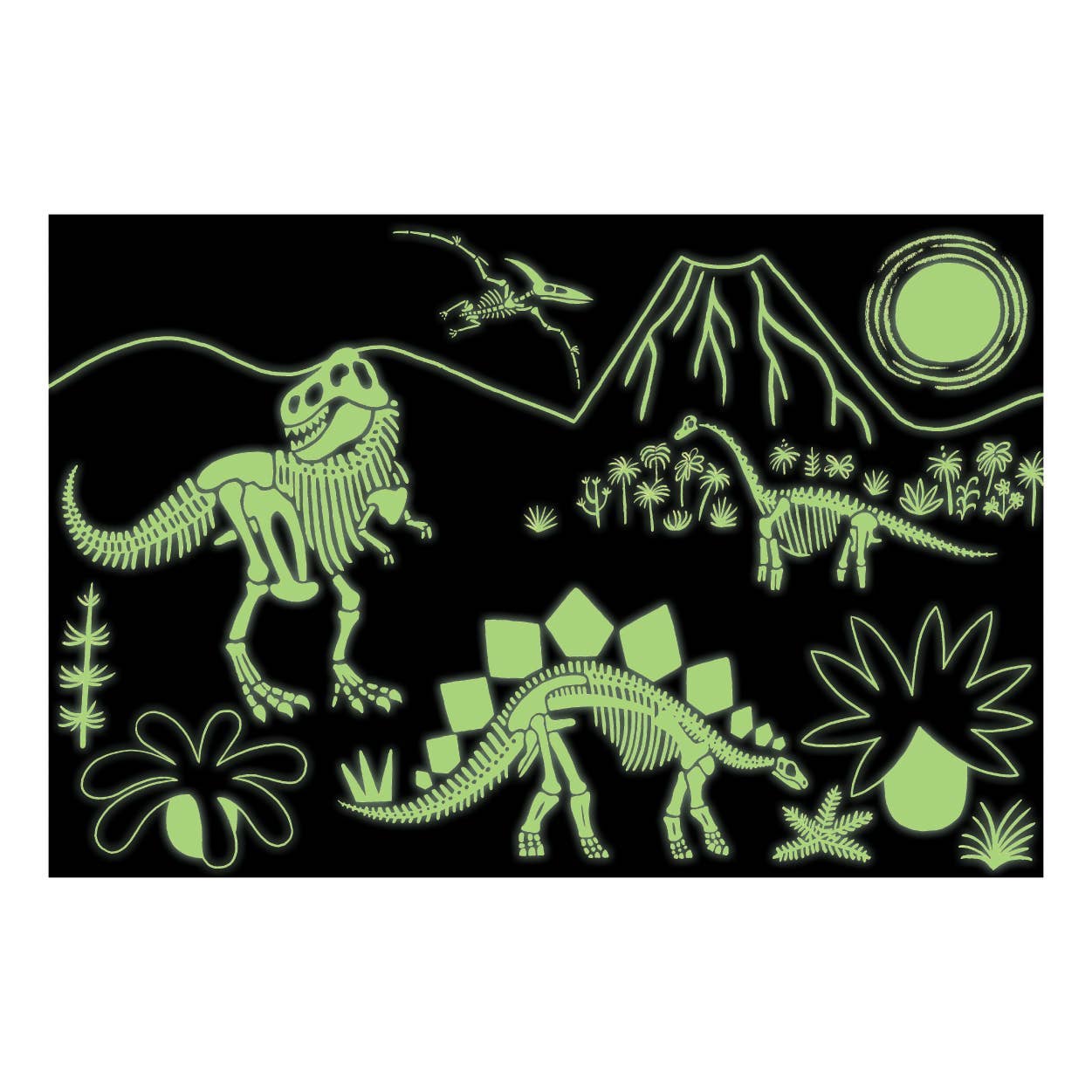 Dinosaur 100 Piece Glow In The Dark Puzzle