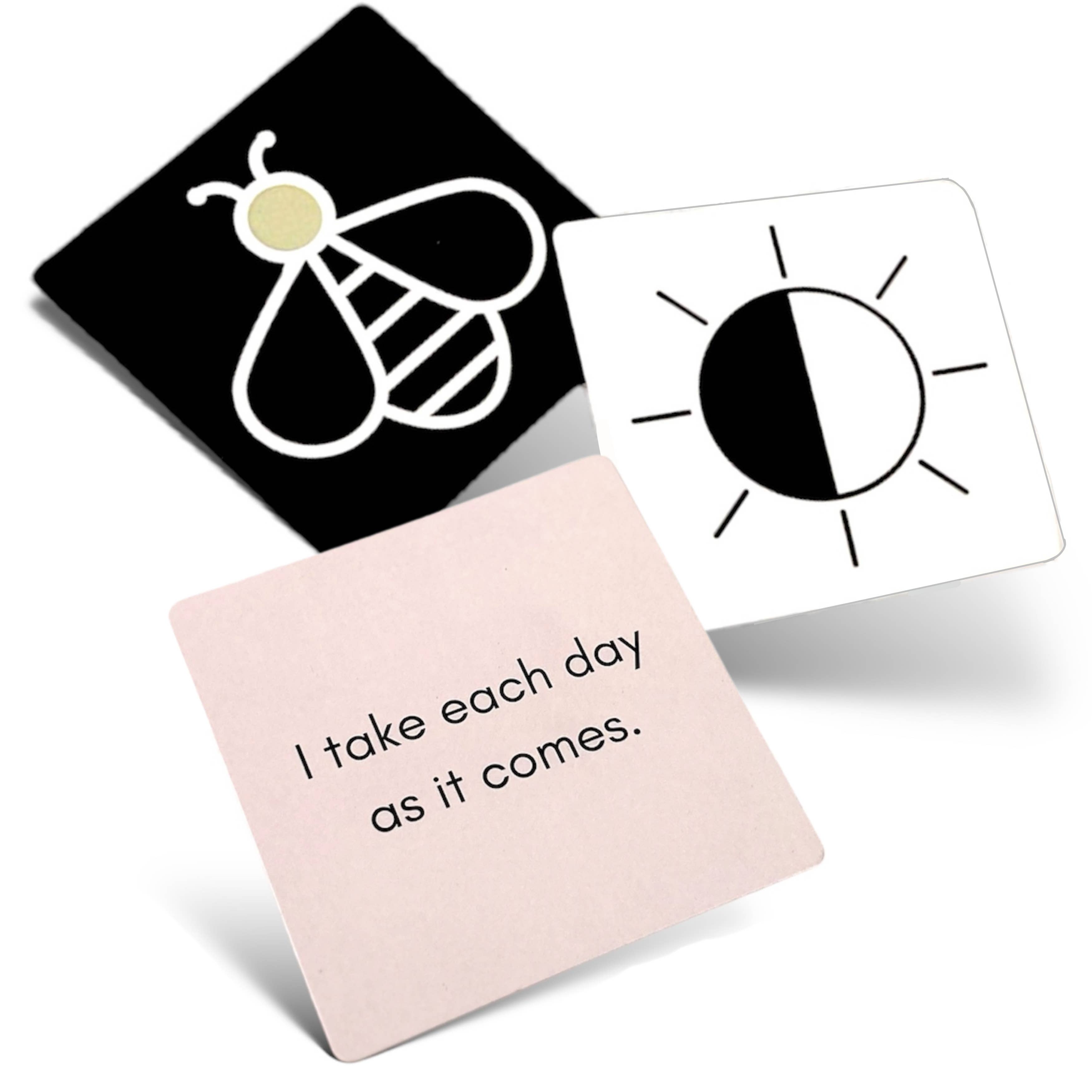 High Contrast Baby Flash Cards & New Mom Affirmations