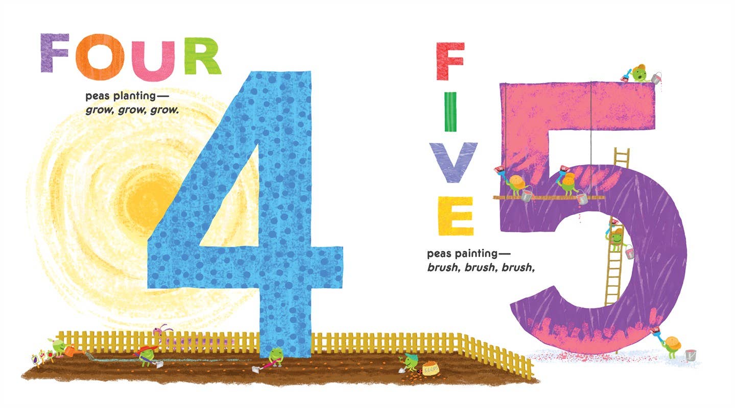 1-2-3 Peas by Keith Baker Board Book