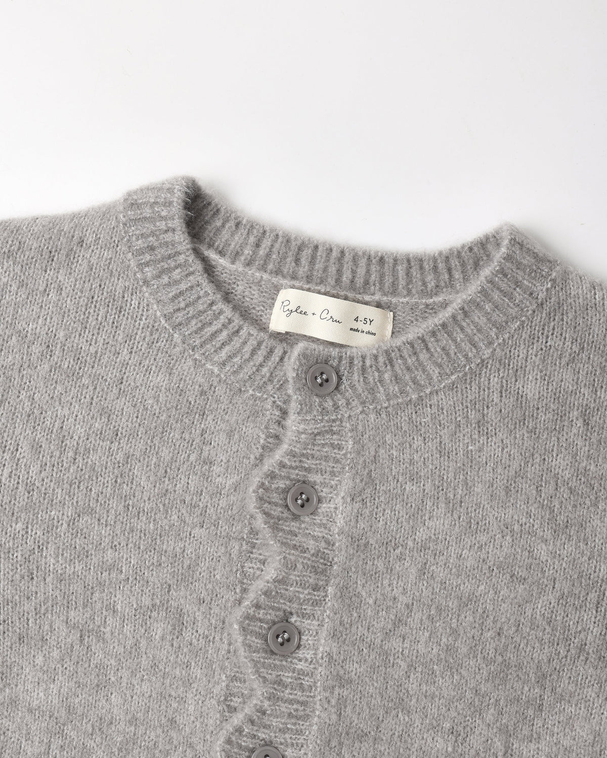Scallop Cardigan Dusty Blue