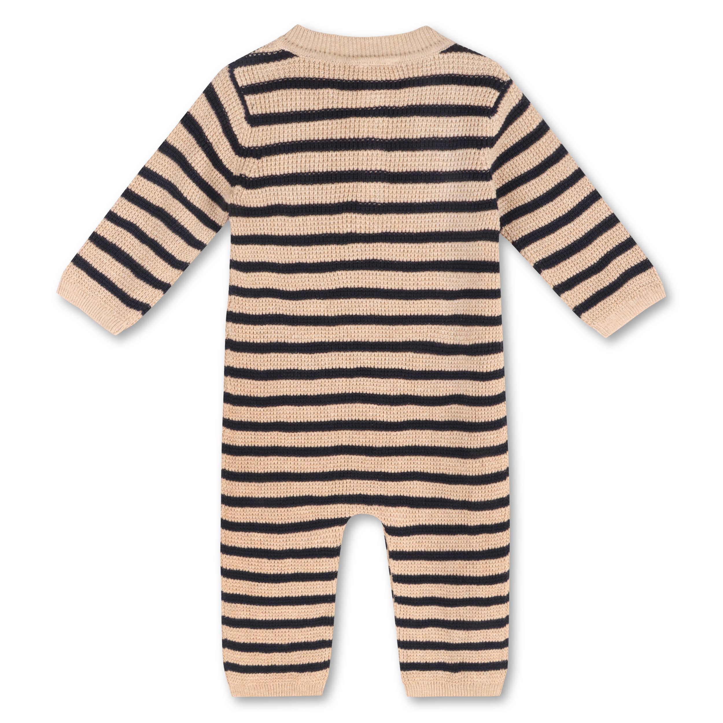 Navy Stripe Chunky Sweater Knit Baby Jumpsuit