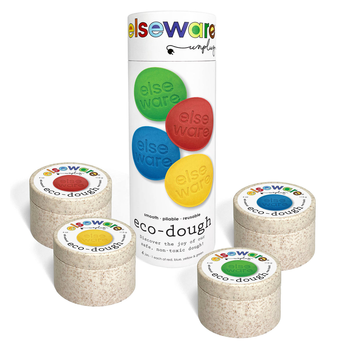 Eco-Dough 4-Pack - Natural Sensory Dough