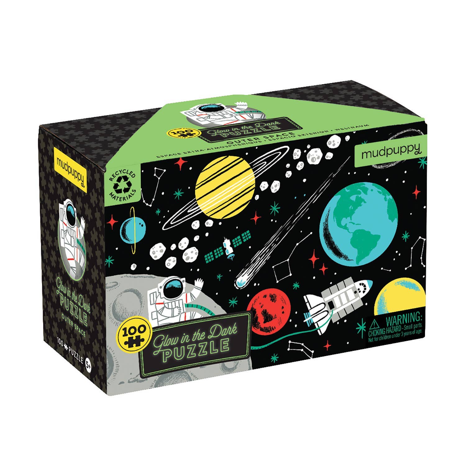 Outer Space 100 Piece Glow In The Dark Puzzle