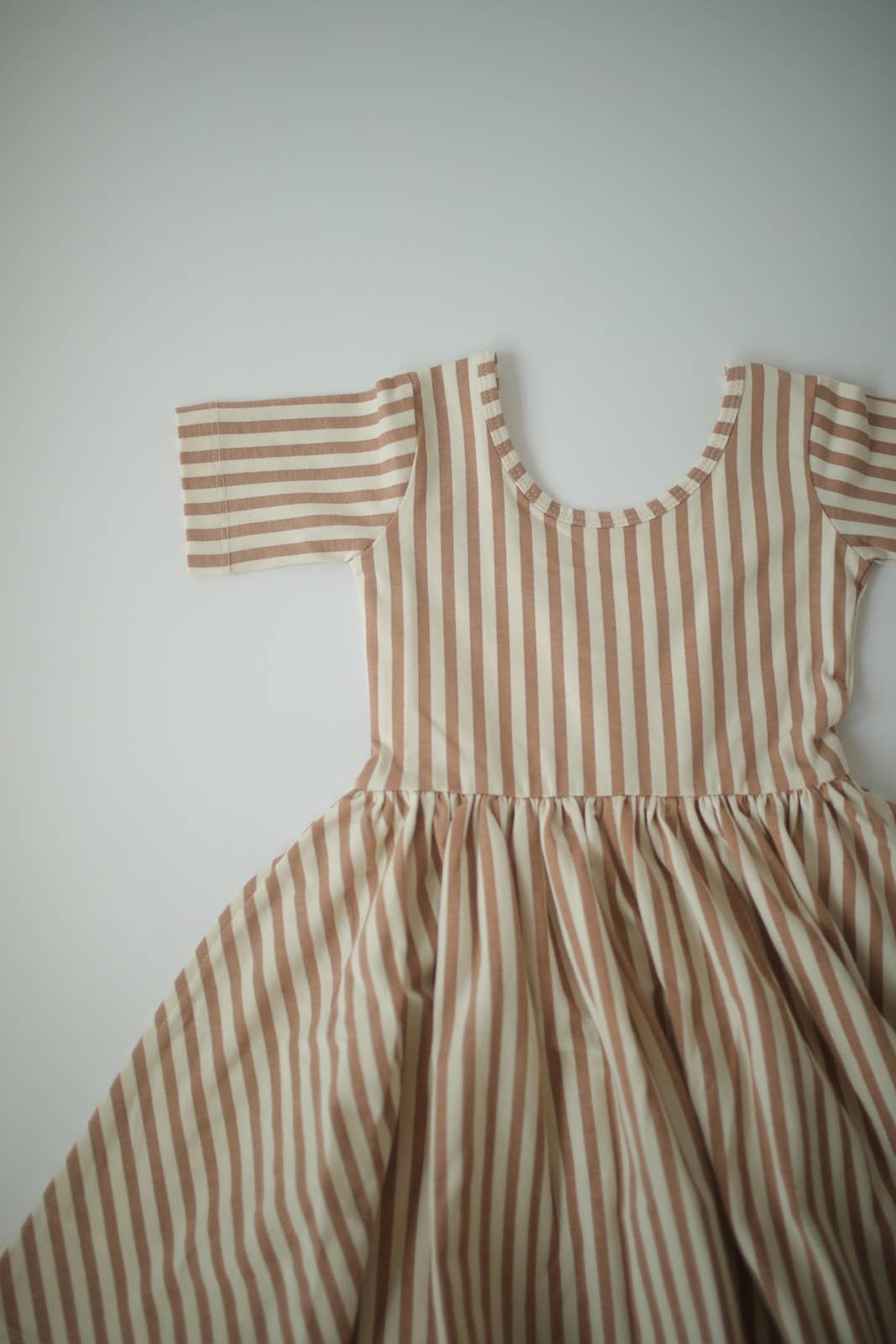 Short Sleeve Twirl Dress in Organic Cotton