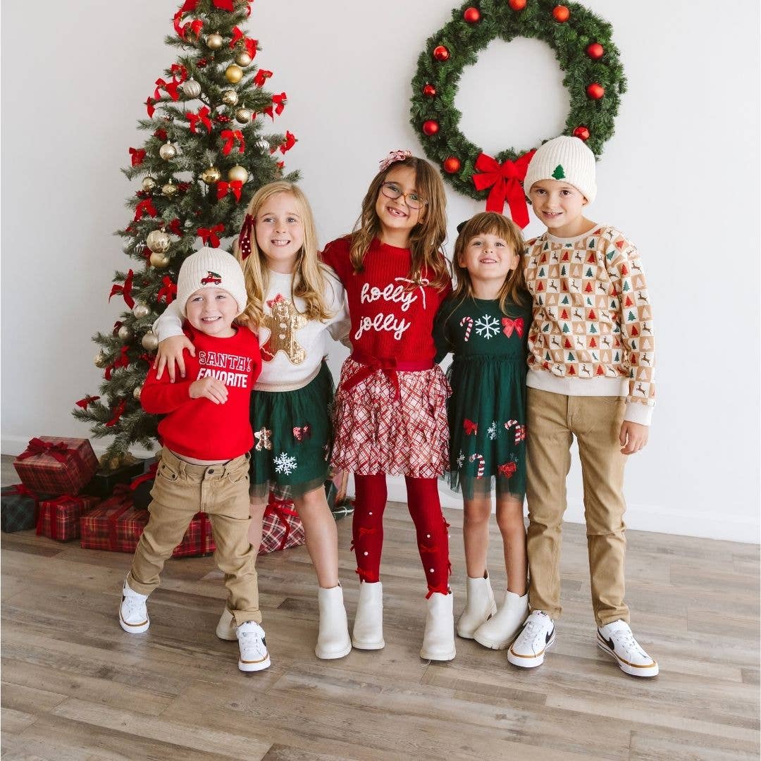 Gingerbread Sequin Christmas Sweatshirt